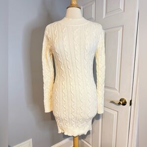Shein Open Back Sweater Dress